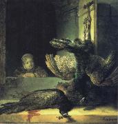 Girl with Dead Peacocks REMBRANDT Harmenszoon van Rijn